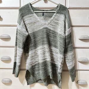 Olive & Cream Cozy Knit Sweater